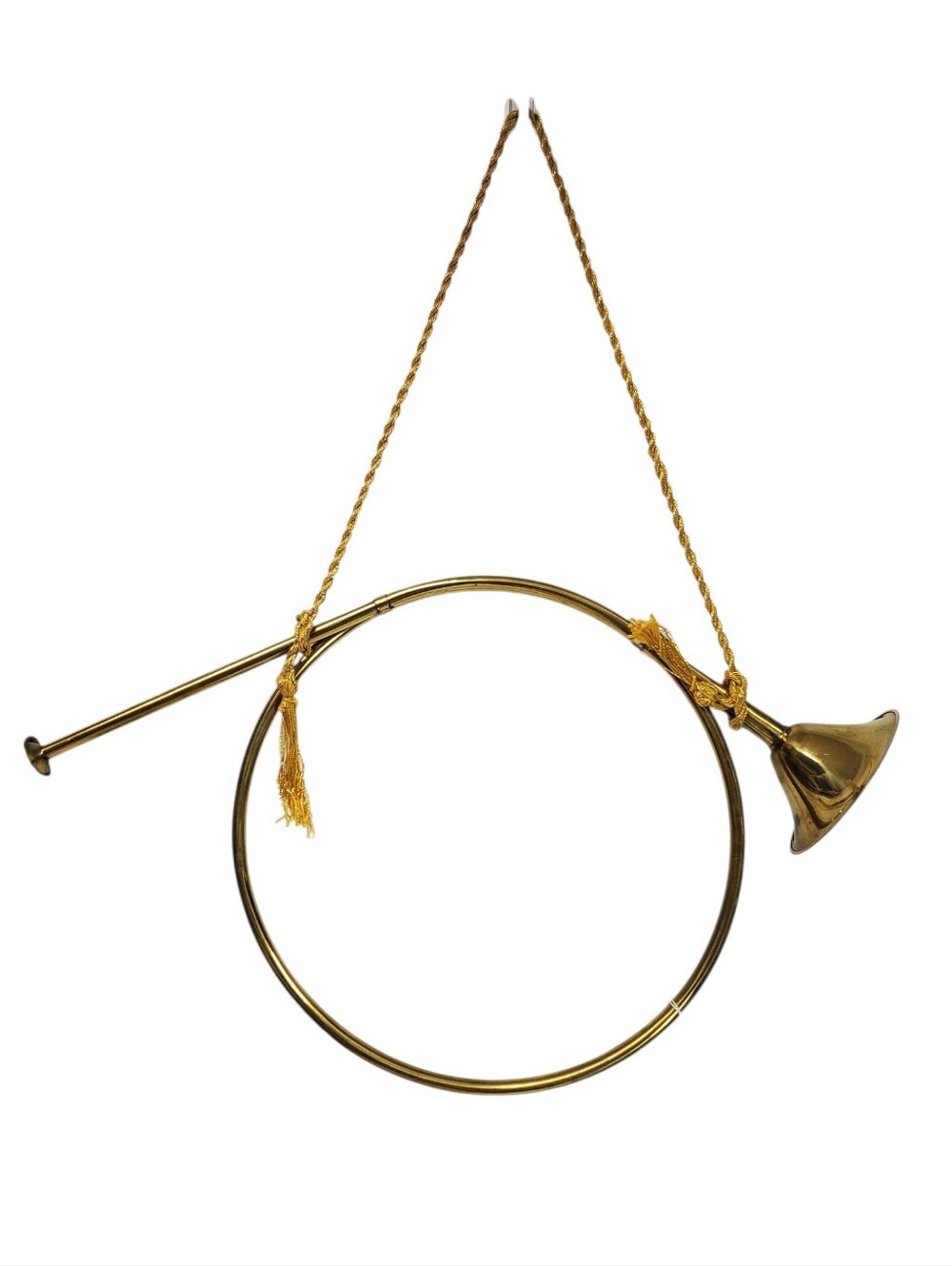 Vintage Style Christmas Holiday Horn Home Decor Cottagecore Farmhouse Seasonal